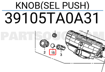 Honda 39105TA0A31 KNOB(SEL PUSH)