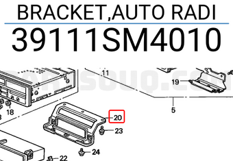 Honda 39111SM4010 BRACKET,AUTO RADI