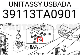 Honda 39113TA0901 UNITASSY,USBADA