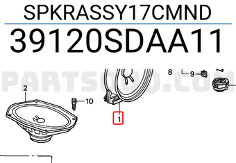 Honda 39120SDAA11 SPKRASSY17CMND