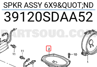 Honda 39120SDAA52 SPKR ASSY 6X9"ND