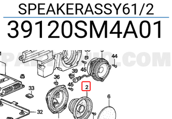 Honda 39120SM4A01 SPEAKERASSY61/2
