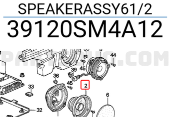 Honda 39120SM4A12 SPEAKERASSY61/2