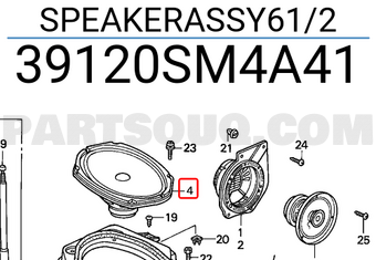 Honda 39120SM4A41 SPEAKERASSY61/2
