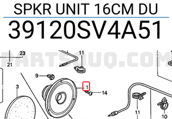 Honda 39120SV4A51 SPKR UNIT 16CM DU