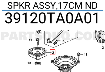 Honda 39120TA0A01 SPKR ASSY,17CM ND