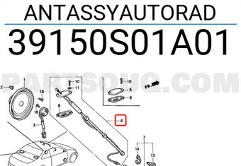 Honda 39150S01A01 ANTASSYAUTORAD