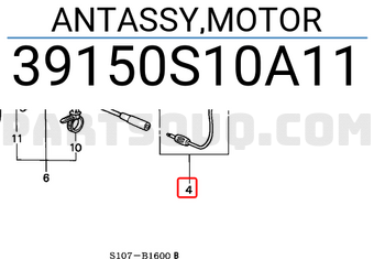 Honda 39150S10A11 ANTASSY,MOTOR