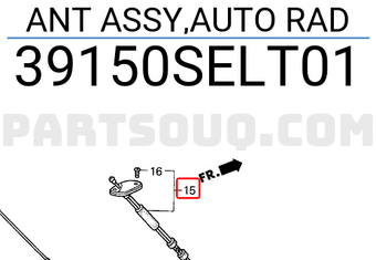 Honda 39150SELT01 ANT ASSY,AUTO RAD