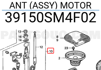 Honda 39150SM4F02 ANT (ASSY) MOTOR