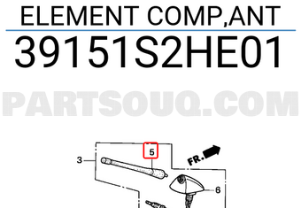 Honda 39151S2HE01 ELEMENT COMP,ANT