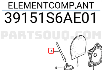 Honda 39151S6AE01 ELEMENTCOMP,ANT