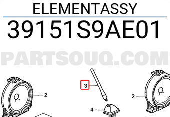 Honda 39151S9AE01 ELEMENTASSY