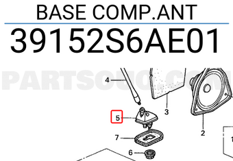 Honda 39152S6AE01 BASE COMP.ANT