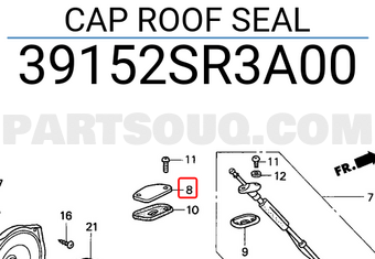 Honda 39152SR3A00 CAP ROOF SEAL