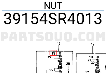 Honda 39154SR4013 NUT