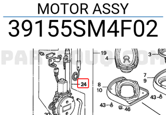 Honda 39155SM4F02 MOTOR ASSY