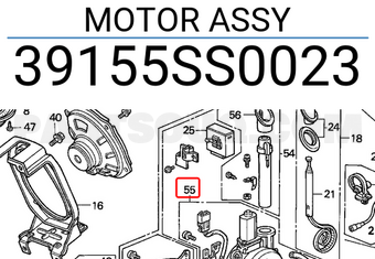 Honda 39155SS0023 MOTOR ASSY