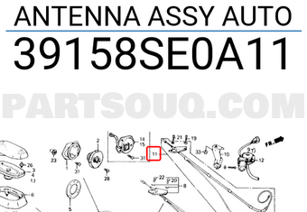Honda 39158SE0A11 ANTENNA ASSY AUTO