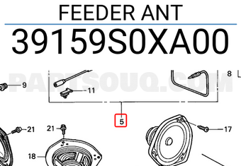 Honda 39159S0XA00 FEEDER ANT