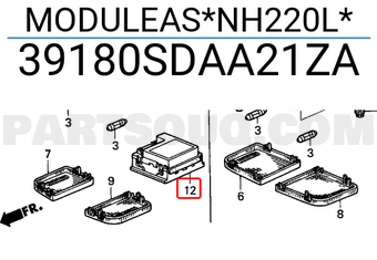 Honda 39180SDAA21ZA MODULEAS*NH220L*