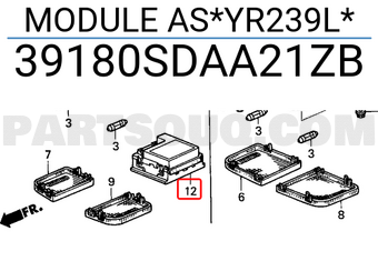 Honda 39180SDAA21ZB MODULE AS*YR239L*
