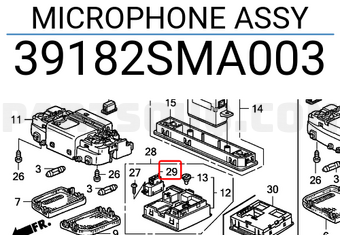 Honda 39182SMA003 MICROPHONE ASSY