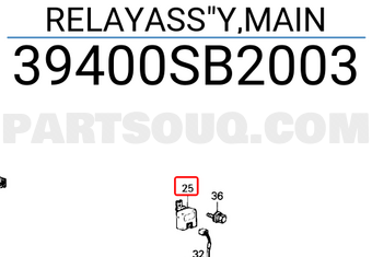 Honda 39400SB2003 RELAYASS"Y,MAIN