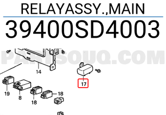 Honda 39400SD4003 RELAYASSY.,MAIN