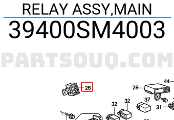 Honda 39400SM4003 RELAY ASSY,MAIN