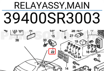 Honda 39400SR3003 RELAYASSY,MAIN