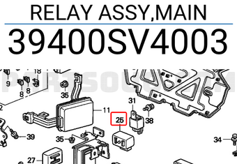 Honda 39400SV4003 RELAY ASSY,MAIN