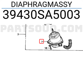 Honda 39430SA5003 DIAPHRAGMASSY
