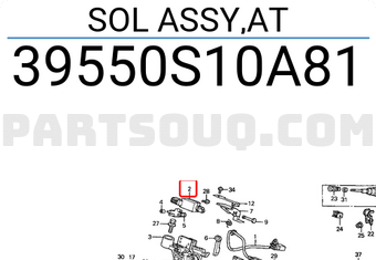 Honda 39550S10A81 SOL ASSY,AT