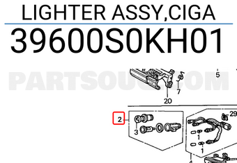 Honda 39600S0KH01 ELECT. HEATING COIL ASSEMBLY
