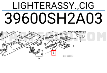 Honda 39600SH2A03 ELECT. HEATING COIL ASSEMBLY