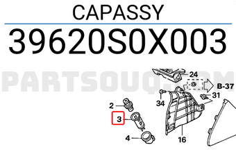 Honda 39620S0X003 CAPASSY