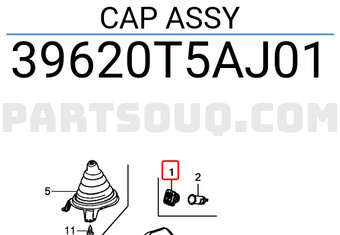 Honda 39620T5AJ01 CAP ASSY