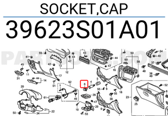 Honda 39623S01A01 SOCKET,CAP