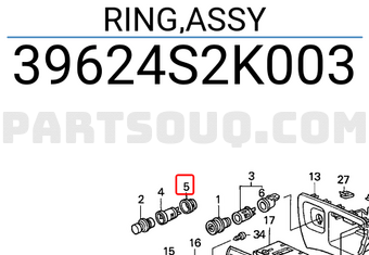 Honda 39624S2K003 RING,ASSY
