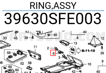 Honda 39630SFE003 RING,ASSY