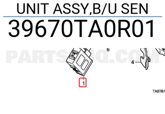 Honda 39670TA0R01 UNIT ASSY,B/U SEN