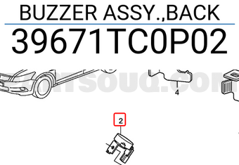 Honda 39671TC0P02 BUZZER ASSY.,BACK