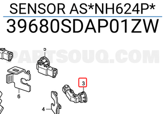Honda 39680SDAP01ZW SENSOR AS*NH624P*