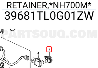 Honda 39681TL0G01ZW RETAINER,*NH700M*
