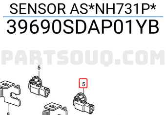 Honda 39690SDAP01YB SENSOR AS*NH731P*