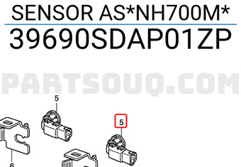 Honda 39690SDAP01ZP SENSOR AS*NH700M*