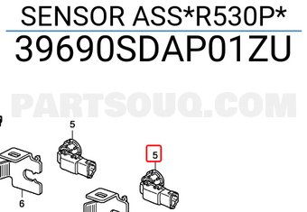 Honda 39690SDAP01ZU SENSOR ASS*R530P*