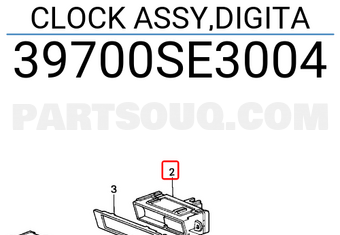 Honda 39700SE3004 CLOCK ASSY,DIGITA