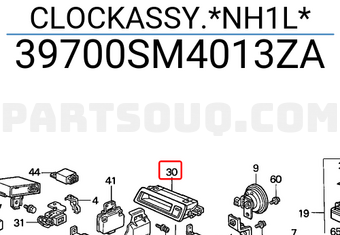 Honda 39700SM4013ZA CLOCKASSY.*NH1L*